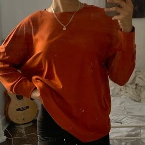 Amazon Women's Long Sleeve Tee - Rust Orange